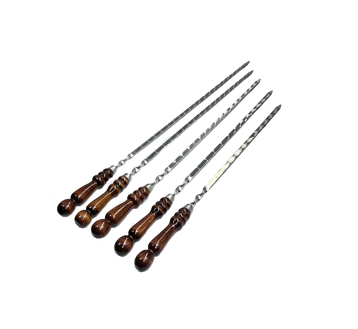 Nerūdijančio plieno iešmas su medine rankena 500x12x3 mm