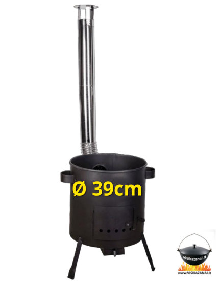 Krosnelė kazanui 10-12ltr 39cm diametro, 2mm storio MIDI239