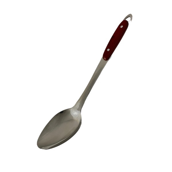 Nerūdijantis šaukštas su medine rankena 35 cm